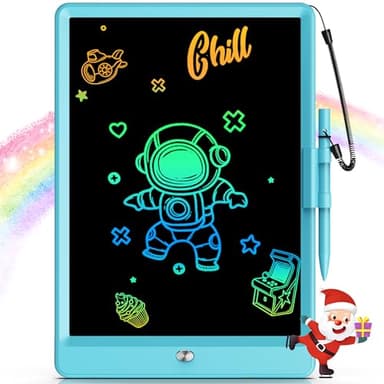 Bravokids Toys for 3-6 Years Old Girls Boys, LCD Writing Tablet 10 Inch Doodle Board, Electronic Drawing Pads, Educational Birthday Gift for 3 4 5 6 7 8 Years Old Kids Toddler (Blue) - Image 1
