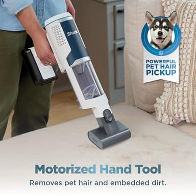 Shark Clean & Empty Cordless Stick Vacuum – Lightweight Cordless Vacuum with Auto-Empty System, HEPA Filter, Portable, Rechargeable, Exclusive Motorized Hand Tool for Pet Hair, BU3523 - Image 11