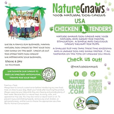 Nature Gnaws USA Chicken Tenders (1Lb) - Delicious Grain-Free Dog Treats for Small, Medium & Large Breeds - Natural Jerky Chews for Dogs. - Image 5