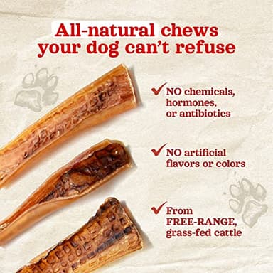 Natural Farm Bully Chips (9-12 Inch, 8 Oz.), Digestible Beef Cheek from Grass-Fed Cows, Non-GMO, Grain-Free, Natural Long-Lasting Dog Chews for Small, Medium & Large Dogs, Great Rawhide Alternative - Image 5