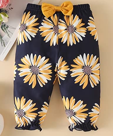 Fullfamous Newborn Baby Girl Clothes Gifts Outfits,Fall Winter Long Sleeve Romper and Pant Set Yellow Sunflower 0-3 months - Image 5