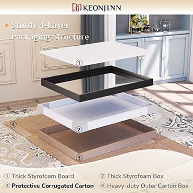 Keonjinn Black Bathroom Mirror 24 x 36 Inch, Rectangular Wall Mirror Brushed Metal Frame, Black Modern Farmhouse Mirrors, Framed Rectangle Bathroom Mirrors for Over Sink(Horizontal/Vertical) - Image 8