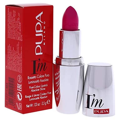 Pupa Milano I Am Pure-Colour Lipstick - Intense Color And Absolute Brightness - High Concentration Of Pigments - Lightweight And Flawless - Melts Perfectly On Lips - 405 Electric Fuchsia - 0.123 OZ - Image 3