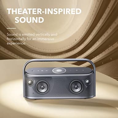 Soundcore Motion X600 Portable Bluetooth Speaker, Hi-Res Spatial Audio with Wireless 50W Sound, IPX7 Waterproof, Pro EQ, AUX-in, Portable Speaker for Home, Office, Backyard and Bathroom Use - Image 3