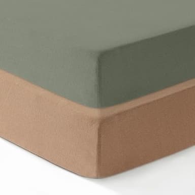 Dreamology Mini Crib Sheets,100% Cotton Crib Sheet,2-Pack,Soft,Baby Crib Sheets for Boys,Girls,Pack n Play Sheets,Pack and Play Sheets Fitted,Mini Crib Sheet,Crib Mattress Sheets,24 x 38 - Image 1