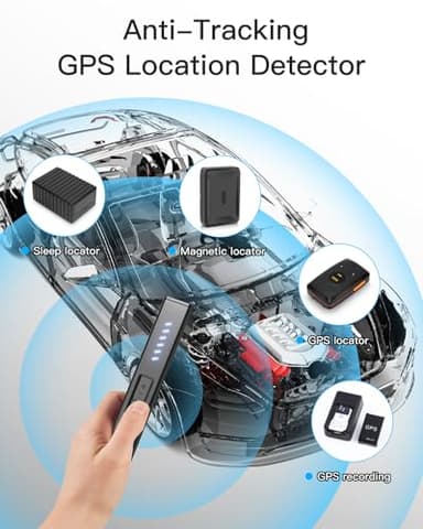 POLESNOW Hidden Camera Detectors, Bug Detector Anti Spy Camera Finder, GPS Tracker Detector Hidden Device Detector 6 Modes for Travel, Car, Hotel, P18 Mix - Image 3