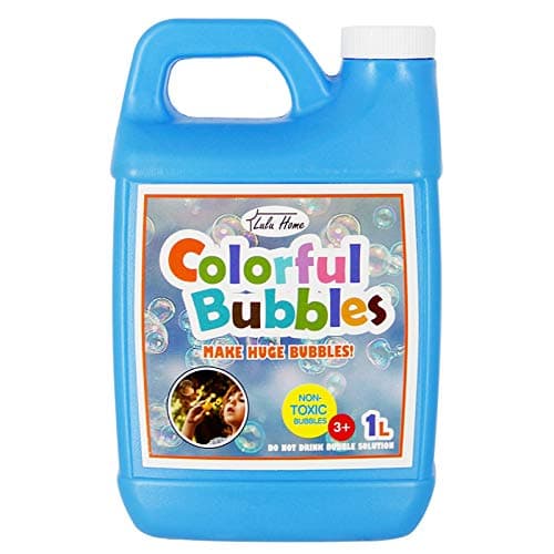 Lulu Home Concentrated Bubble Solution, 1 L/ 33.8 OZ Refill for Bubble Machines, Giant Wands, and Blowers - Up to 2.5 Gallons for Kids' Birthday Parties - Image 1