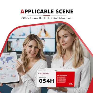 Toner Bank Compatible Toner Cartridge Replacement for Canon 054H 054 Black CRG054H Color ImageCLASS MF644Cdw MF642Cdw LBP622Cdw MF641Cw MF644 MF642 Printer Ink 2-Pack - Image 6