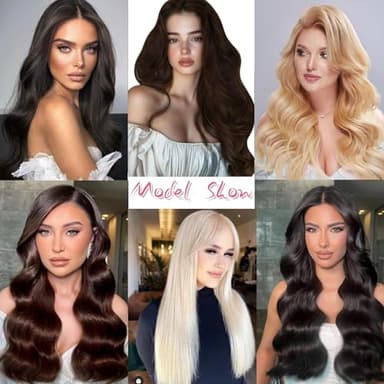 Doupor Wire Hair Extensions, Halo Hair Extensions Real Human Hair, Natural Black Invisible Wire Real Human Hair Extensions,Fish Line Layered For Women 22inch 100g - Image 6