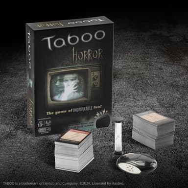 Taboo: Horror Edition Party Board Game, Horror Genre Themed Trivia Word Game with Screaming Buzzer, Game for 2 Players or More, Fans of Horror Themed Films & Culture, Ages 13 and Up - Image 2