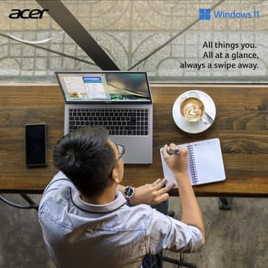 acer Aspire Premium Slim Laptop - 15.6" Full HD IPS 1080P Display - AMD Ryzen 3 7330U Quad-Core Processor - 16GB RAM - 256GB NVMe SSD - Webcam - Wi-Fi 6 - Windows 11 Pro - W/O Mouse - Image 7