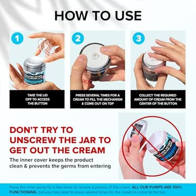 SimplyVital Collagen Face Moisturizer - Anti-Aging Retinol Cream for Face, Neck & Décolleté with Hyaluronic Acid - Made in USA, Daily Moisturizer Face Cream, 2-Pack - Image 6