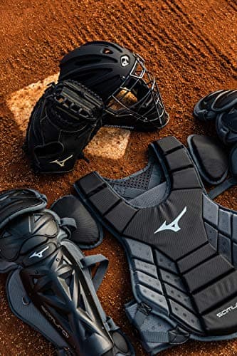 Mizuno Samurai Adult Baseball Boxed Catcher's Gear Set , Black-Royal, 16" Men's Adult - Image 7