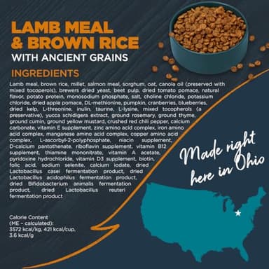 Blackwood Sensitive Skin & Stomach Dry Dog Food, Lamb Meal & Brown Rice with Ancient Grains, 10 Pound Bag with Prebiotics & Probiotics to Promote Gut Health - Image 2