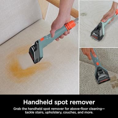 Shark CarpetXpert Upright Carpet, Area Rug & Upholstery Cleaner, Built-In Spot & Stain Remover & XL Tool, Perfect for Pets, Carpet Shampooer, 3 Cleaning Tools, Cleaning Solution, Slate Green, EX151 - Image 4
