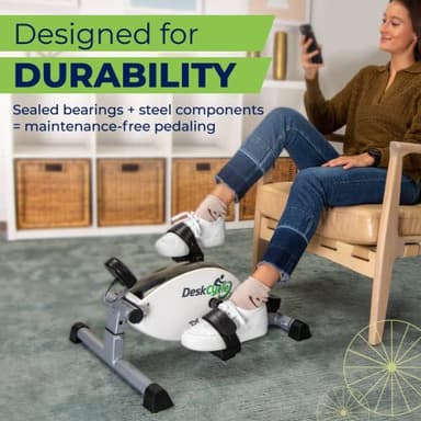 DeskCycle Under Desk Bike Pedal Exerciser - Stationary Bikes for Home & Office - Standard and Adjustable Height Versions - Image 4