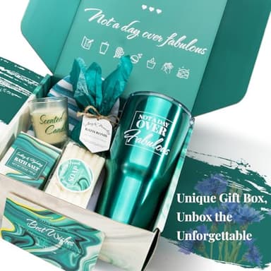 Bath Sets for Women Gift BODY & EARTH Gift Baskets for Women 8pcs Womens Christmas Gifts for Tumbler with Straw Birthday Gifts Mothers Day Gifts for Mom - Image 2