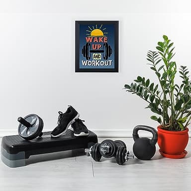 Wake Up and Workout -Motivational Gym Exercise Quotes Wall Art Decor, Great Inspirational Typographic Fitness Wall Art Print Ideal For Home Decor & Gym Decor. Great Locker Room Sign! Unframed- 8x10" - Image 4