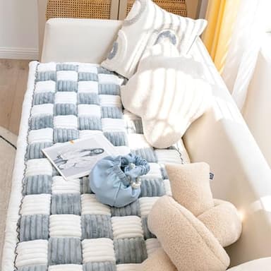 Awjcsv Couch Cover for Dogs Washable, Sofa Cover Protector, Couch Covers for 3 Cushion Couch Sofa Pet Friendly, Soft, Non Slip (27.6 x 59 Inch, Grey) - Image 7