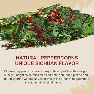 52USA Szechuan Peppercorns, Authentic Sichuan Peppercorns 8OZ, Mala Pepper, Unique Numbing, Essential for Mapo Tofu, Kung Pao Chicken, Asine Cusine, Sichuan Red Peppercorn, Whole Chinese Peppercorn - Image 6