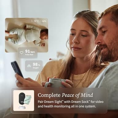 Owlet Dream Sight™ – Smart HD Video Baby Monitor with 2K Camera, Cry, Motion & Sound Alerts, Temp + Humidity Monitoring, Secure WiFi, 2-Way Talk, Compatible with Dream Sock - Image 9