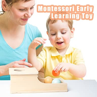 Busy edition Montessori Toys for Babies 6-12 Months Object Permanence Box Wooden Ball Drop Toy Play for 6 Month 1 2 3 Year Old Toddlers Infant Early Age Toy - Image 6
