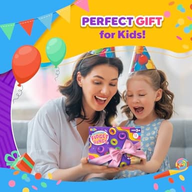 Fidget Toys Sensory Rings for Kids: 12 Pack Finger Spinner Rings - Texture Stress Toys for Kids Autism Calming - Fun Fidgets for Student Classroom Prize Stocking Stuffers - Image 6