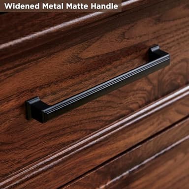 ACCOHOHO Farmhouse 8 Drawers Dresser Chests for Bedroom,52" Wide Wood Rustic Chest of Drawers with Metal Handle,Natural Texture,Drawer Organizer for Bedroom,Living Room,Hallway and Entryway,Brown - Image 4