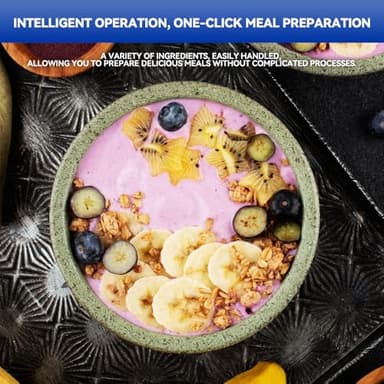 Glass Blenders for Kitchen 59oz, Stainless Steels Professional Blenders 1200W, Countertop Blender Glass Jar Food Processor Combo, 14 Preset Programs+9 Speeds, Soups, Nut Milk, Hot & Cold Blending - Image 7