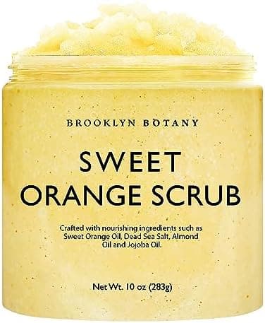 Brooklyn Botany Sweet Orange Body Scrub - Moisturizing and Exfoliating Body, Face, Hand, Foot Scrub - Fights Stretch Marks, Fine Lines, Wrinkles - Great Gifts for Women & Men - 10 oz - Image 3
