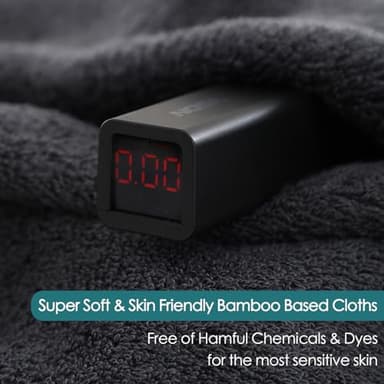 Wash Cloths 6 Pack, Reusable Makeup Remover Towel, 13x13 inch Large Washcloths for Face and Body, Super Soft and Skin Friendly Face Towel on Sensitive Skin, Easy to Rinse Grey Facial Cleaning Cloths - Image 9