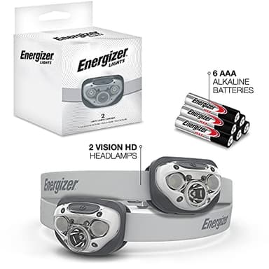 Energizer LED Headlamp PRO (2-Pack), IPX4 Water Resistant Headlamps, High-Performance Head Light for Outdoors, Camping, Running, Storm, Survival LED Light for Emergencies (Batteries Included) - Image 6