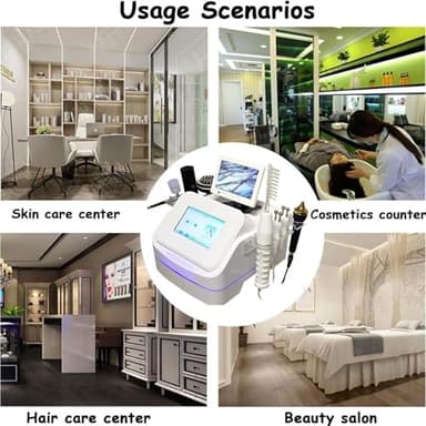 HENGCMM Skin Diagnosis Hair Analyzer, Skin Hair Scalp Detector, Digital Microscope Scalp Hair Follicle Detector with 7 Handles, Hair Follicle Skin Analyser Machine or Home Spa Salon Use - Image 8