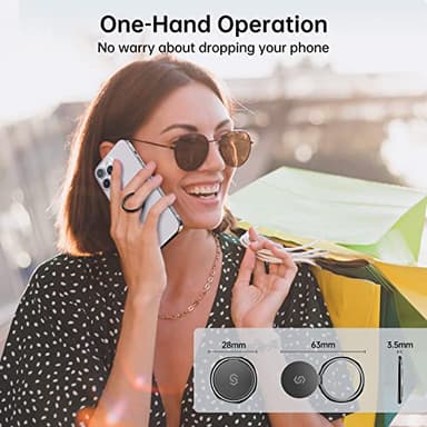 Syncwire Cell Phone Ring Holder Stand, 360 ° Rotation Finger Ring Kickstand Polished Metal Phone Grip Compatible with iPhone, Samsung, LG, Sony - Image 7