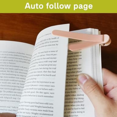 SMUK 3pcs Automatic Bookmark, Silicone Book Marks for Reading Women, Men, Kids, Book Lovers, Cute Unique Book Markers for Reading, Reading Accessories Gifts for Book Lovers - Image 2