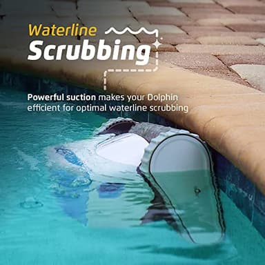 Dolphin Proteus DX4 Automatic Robotic Pool Vacuum Cleaner, Wall Climbing, Waterline Scrubber Brush, Ideal for In-Ground Pool up to 50 FT in Length - Image 3