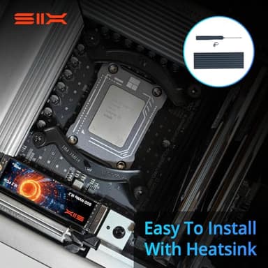 SIX NVME M.2 SSD PCIe 4.0-1TB m.2 2280 ssd, Read UP to 7350MB/s SSD 1TB for Gaming PS5 Memory Storage Expansion with Heatsink, Internal Solid State Hard Drive PCIe gen 4x4 Nvme for Laptop Desktop pc - Image 7