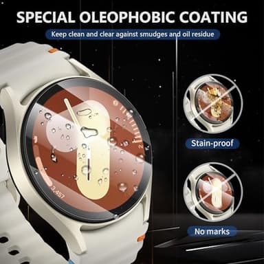 Suoman 4-Pack Screen Protector for Samsung Galaxy Watch 7/6/5/4 40mm, Tempered Glass Protectors Perfectly Fit for Galaxy 40 mm Smartwatches - Image 5