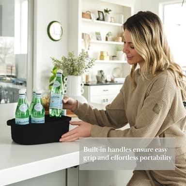 Cozytoon 5-Piece Storage Basket Set - Durable Cotton Rope Storage Bins for Bathroom, Kitchen, Nursery, and Living Room Organization - Multi-Use Baskets for Shelves, Clothes, Towels and Laundry - Image 7