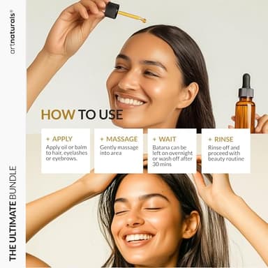 Batana Oil for Hair Growth – 4Pc Set: Raw Batana oil 4oz + 4.2oz Paste, Lash Wand & Brow Brush– Organic Dr. Sebi Inspired Products from Honduras –100% Unrefined Miracle for Scalp, Edges & Eyebrows - Image 6