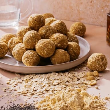 PBfit No Bake Peanut Butter Protein Ball Mix, 8g Protein, Made with Chia Seeds & Whole Grain Oats, Gluten Free, Vegan Snacks, 10.58 Oz Bag - Image 5