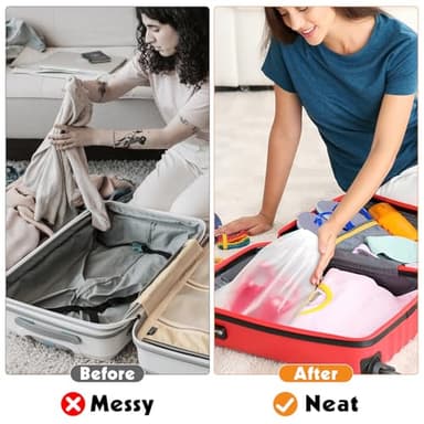 25 Pack Shoe Bags for Travel, 15.7" x 11.8" Large Clear Travel Shoe Bag Vacation Essentials Cruise Essentials Portable Drawstring Packing for Men & Women - Image 6