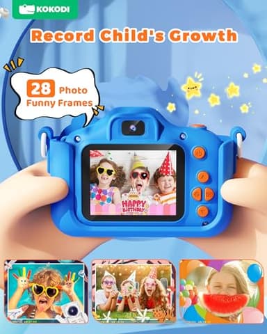 KOKODI Kids Camera Toy Digital Camera for Kids, Dinosaurs Birthday Gifts for Boys Age 3-12, 1080P HD Video Camera for Toddler, Children Toys for 3 4 5 6 7 8 9 Year Old Boys with 32GB SD Card - Image 3
