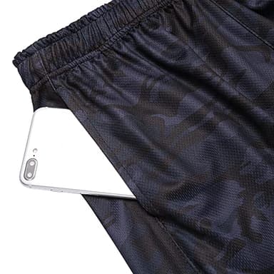 COOFANDY Men's Workout Athletic Running Shorts with Drawstring 3 Pack for Basketball Rugby Sports Shorts with Pocket - Image 3