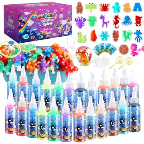 Aqua Fairy Water Gel Kit, Magic Water Elf Toy Kit, Toys Gifts for 3-12 Year Old Boys Girls Kids, Craft Kit with 24 Colors Magic Gel and 20 Shape Molds, Party Favors, Arts & Crafts DIY STEM Toy - Image 1