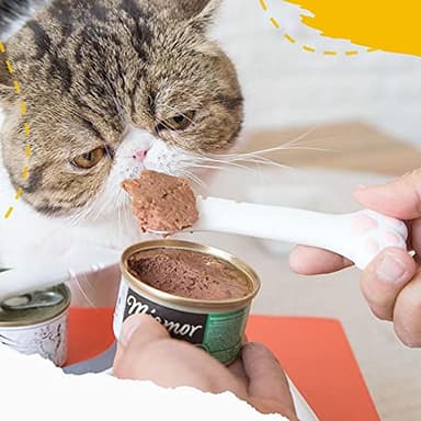 CUITIBI Small Spoon, CUITIBI Cat Wet Food Spoon,Pet Food Scoop,Spatula for Pet Food - Easy to Open with Can Opener Function - Image 1