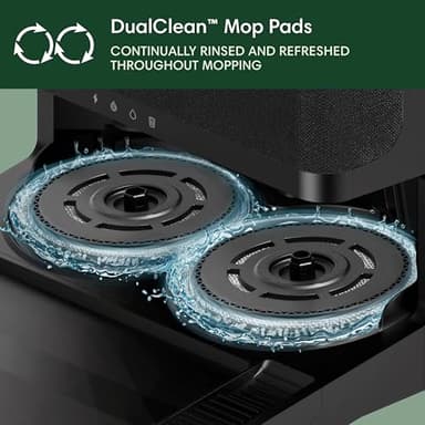 iRobot Roomba Plus 405 (G181) 2in1 Vacuum & Mop Robot with AutoWash Dock - Dual Spinning Mop Pads, Smart & Fast Mapping, Ideal for Pet Hair, Self-empties 75 days, Intense Suction, Pad Washing & Drying - Image 9