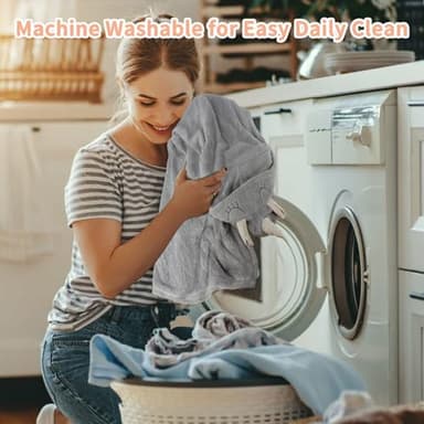 FUBANRAY Toddler Bath Towel Hooded Kids Towels Baby Bath Towels for Boy Girl 0-5 Year, 2-Pack Thick Absorbent Toddler Towels with Hood Kids Bath Towel, Large 50''x32'' Baby Hooded Towel for Kids - Image 7