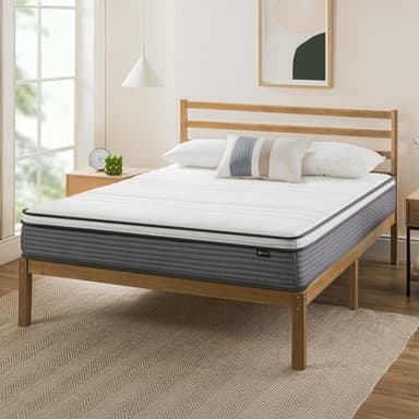 ZINUS 10 Inch True Support Hybrid Mattress [New Version], Queen, Fiberglass Free, Medium Feel, Motion Isolation, Certified Safe Foams & Fabric, Mattress in A Box - Image 12