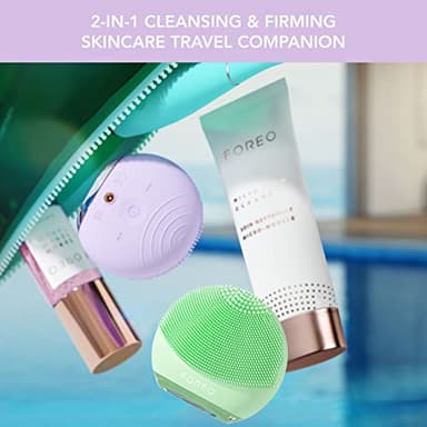 FOREO LUNA 4 go Face Cleansing Brush & Firming Massager - Premium Face Care - Enhances Absorption - Simple Skin Care Tools - For All Skin Types - Lavender - Image 3